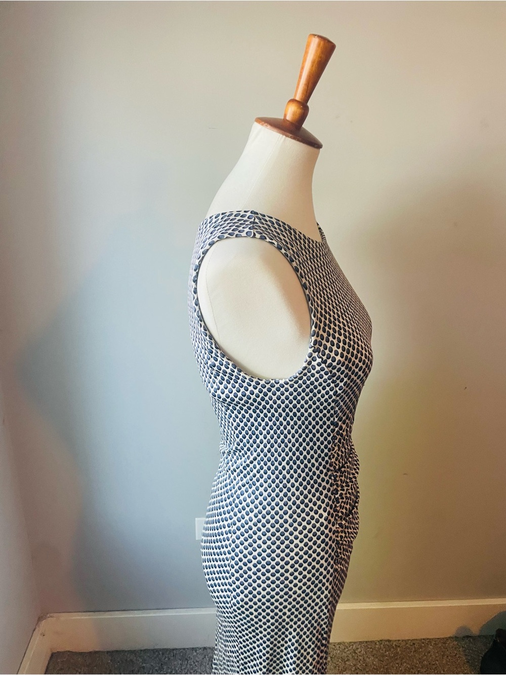 Tory Burch Blue & White Patterned Sheath Dress - Picture 6 of 8